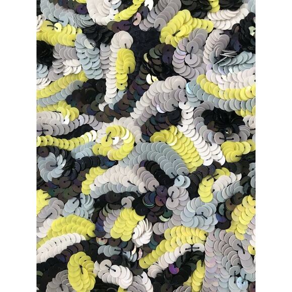 French Connection Multicolor Sequin A-Line Mini Skirt Lined FLAW - Picture 7 of 10